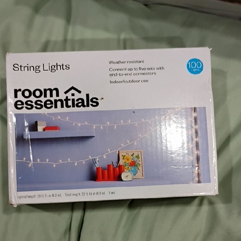 💜.Room Essentials String Lights - Soft White